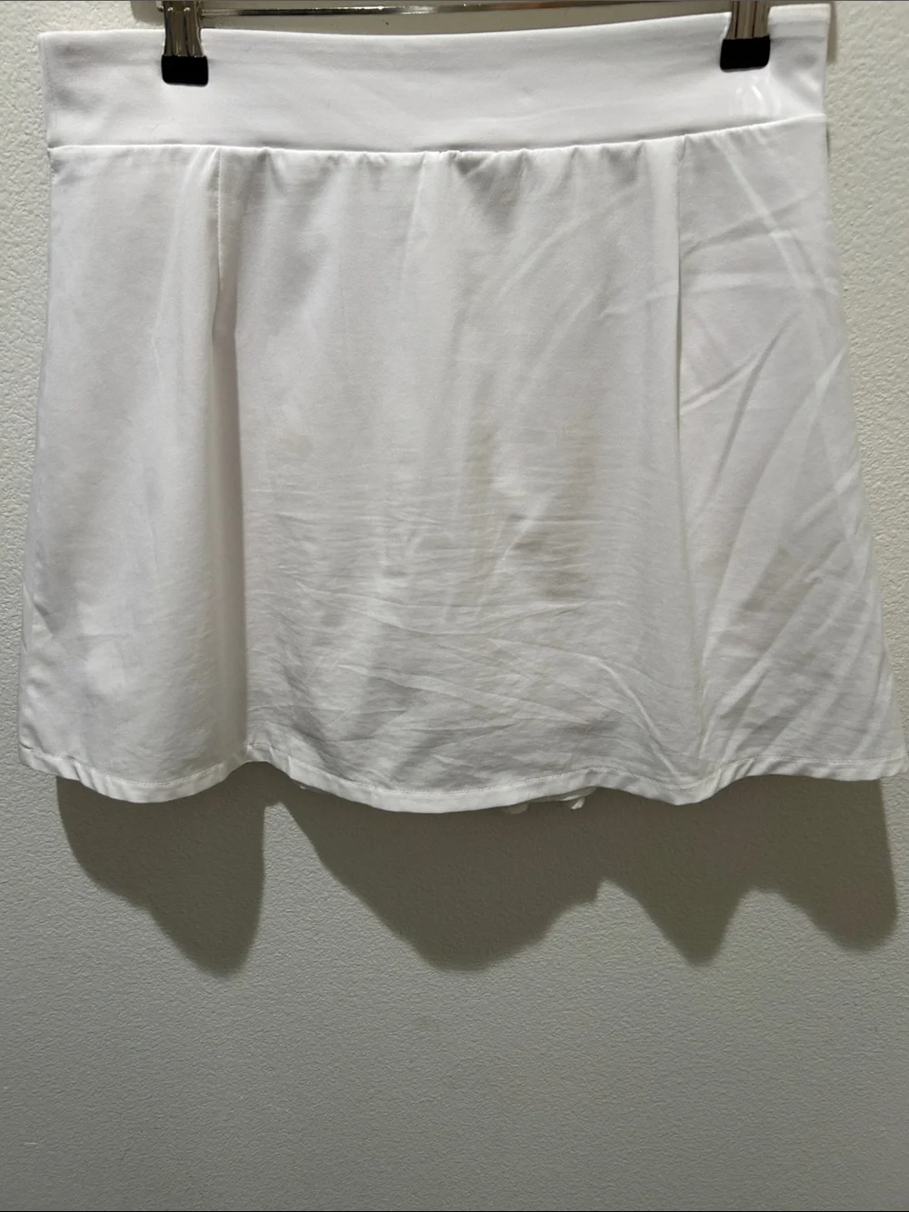 J.Crew White Pleated Skorts